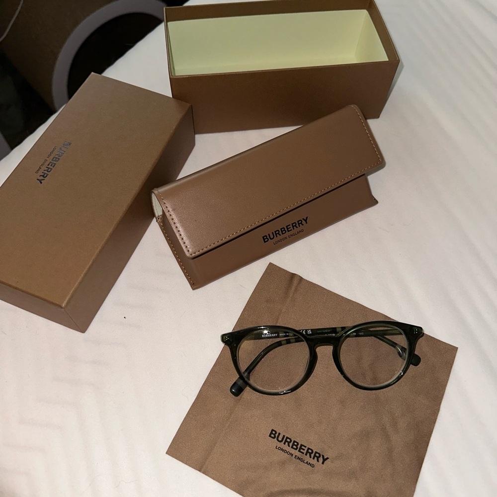 Green Burberry frames